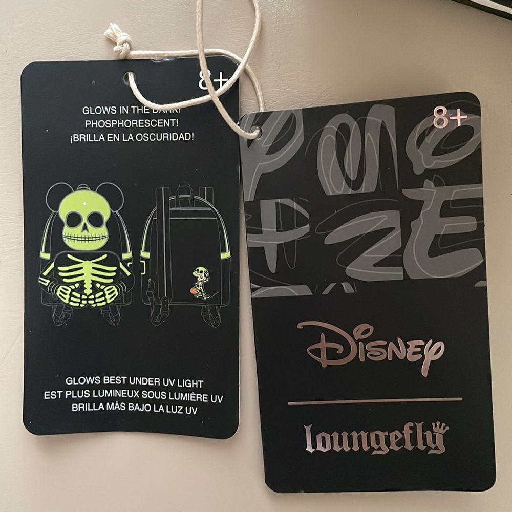 Loungefly Mickey Skeleton Backpack - image 3